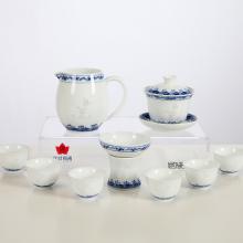 10头手绘工夫茶具-鲤...