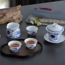 8头玲珑功夫茶具开堂山...